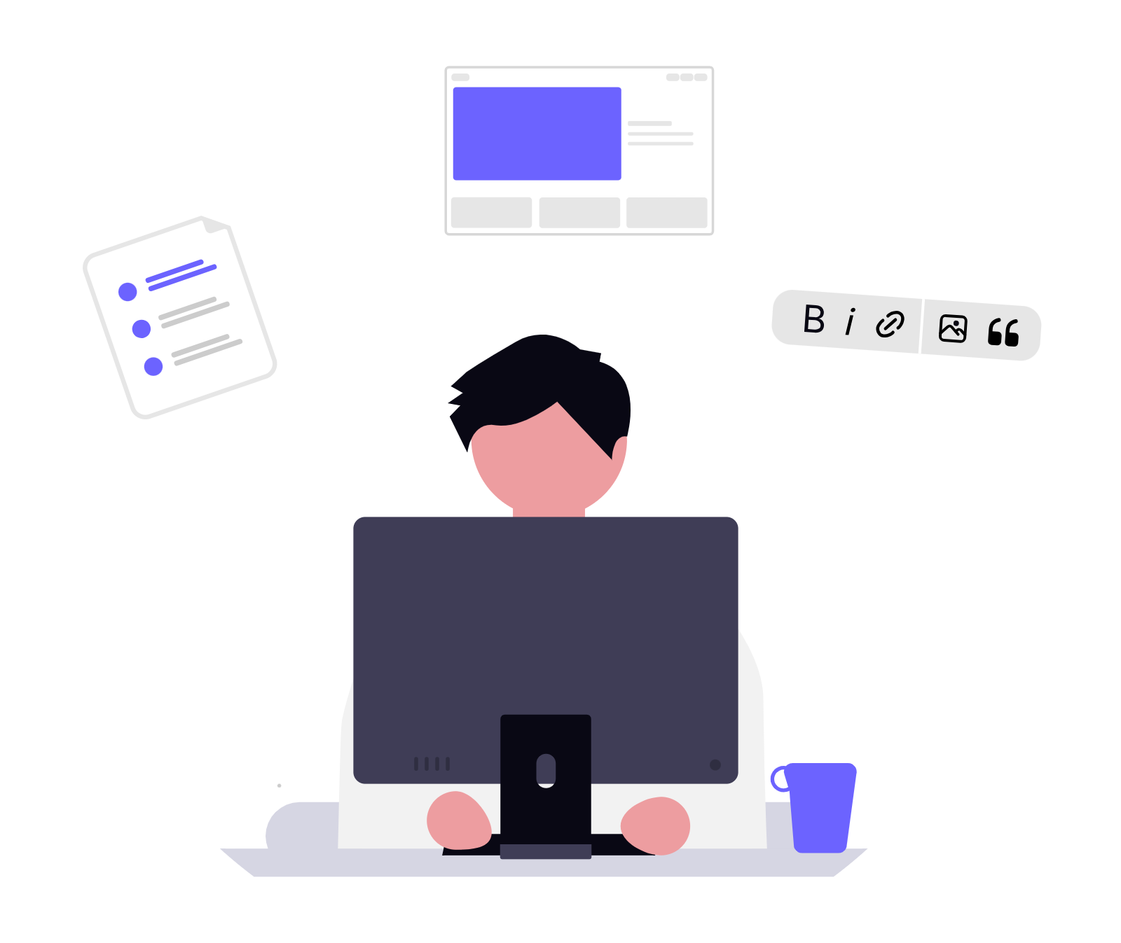 Web & Graphic Designer Illustration